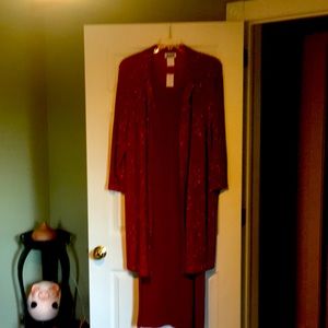 2 piece Glitter Red Dress.